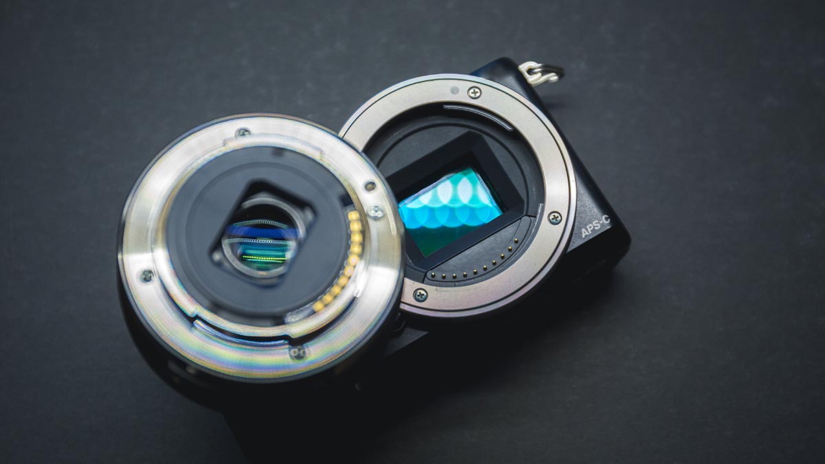 Camerasensor met bijpassende lens